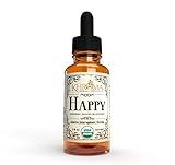 Happy Organic Mood Supplement - by Khroma Herbs - 30 Servings - Made in USA - Packed in a Glass...