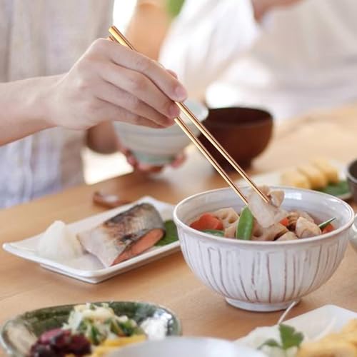 Palillos de acero inoxidable antideslizantes para evitar caídas de comida 4