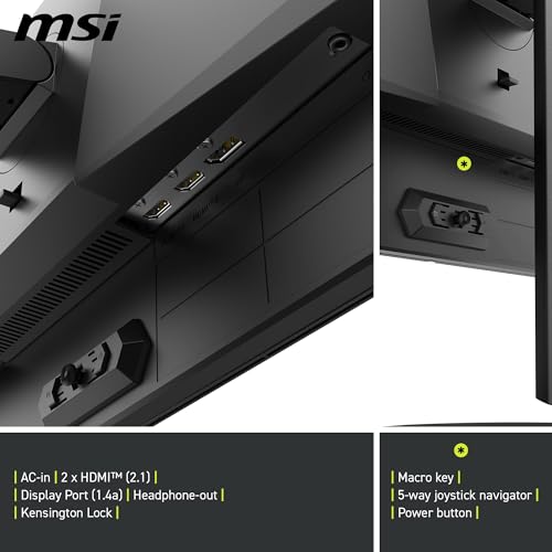 msi MAG 274QP QD-OLED X24 27-Inch WQHD Gaming Monitor, 2560 x 1440 Quantum Dot OLED Panel, 240Hz, 0.03ms, Adaptive-Sync, HDMI2.1, DP 1.4a, Tilt/Height Adjustable, Black - image 7