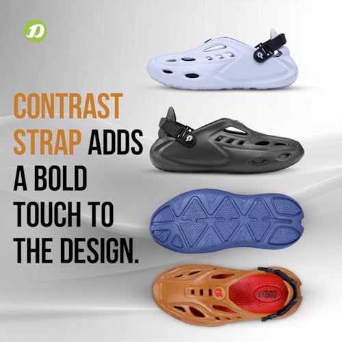 Image of DOCTOR EXTRA SOFT Men's Sports Extra Padding Casual Clogs /Sandals with Adjustable Back Strap for Adult| Comfortable & Lightweight| Stylish & Anti-Skid| Everyday Use Waterproof Mules Gents & Boys D-531