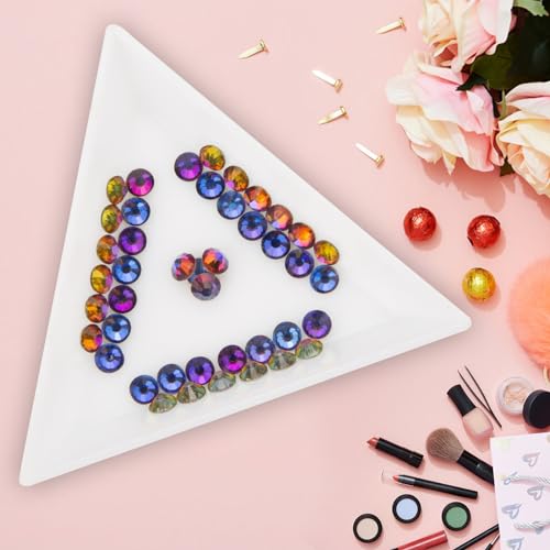 Image of Jollin Glue Fix Crystal Flatback Rhinestones Glass Diamantes Gems for Crafting Nail Art Crafts Decorations Clothes Shoes 3.2mm (ss12 1440pcs, Blue Blaze)