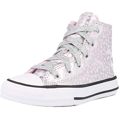 CONVERSE, Chuck taylor all star hi, Silver/pink glaze/white - 27