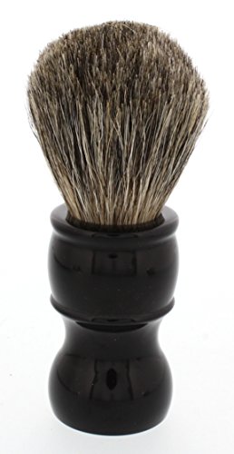 West Coast Shaving 100% Pure Badger Shaving Brush. Dense Fibers. (Black- Beacon)