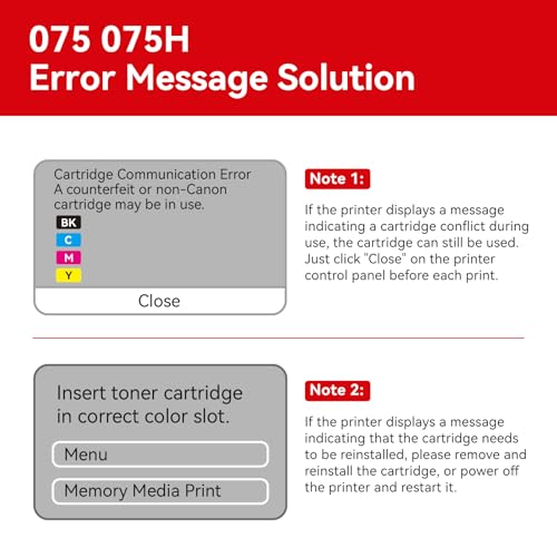 Image of MYTONER 075 Toner Cartridge Set Compatible Replacement for Canon 075 075H Toner Cartridge for Color imageCLASS MF662Cdw MF663Cdw MF665Cdw MF660C LBP646Cdw LBP647Cdw LBP640C Printers (4 Pack CRG-075)