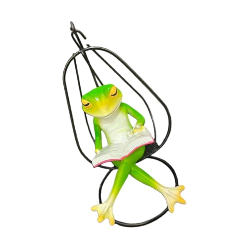 XAGMODSHN Cartoon Figurina Scultura Altalena Libro Tema Semplice Decorazione da Appendere per Esterni Adatto per Terrazze Spazi Giardino da Giardino Resistenti agli Agenti Atmosferici
