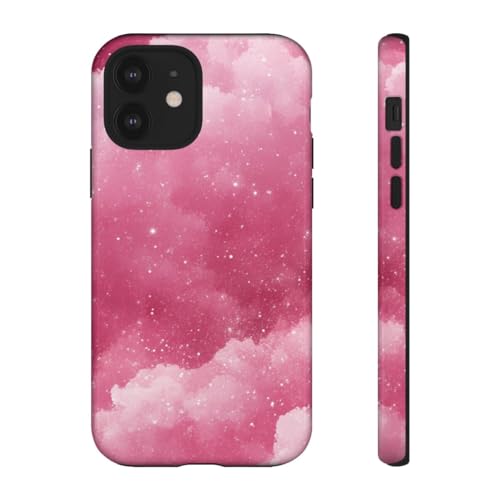 Coque rigide brillante iPhone 12 avec reflets pailletés