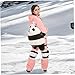 Jorzer Butt Pads with Knee Pad 1 Set Butt Pads for Skating Ski Pad Cute Panda Ski Protective Gear Anti-Cold Anti-Fall for Scooters Snowboarding Roller Skating.