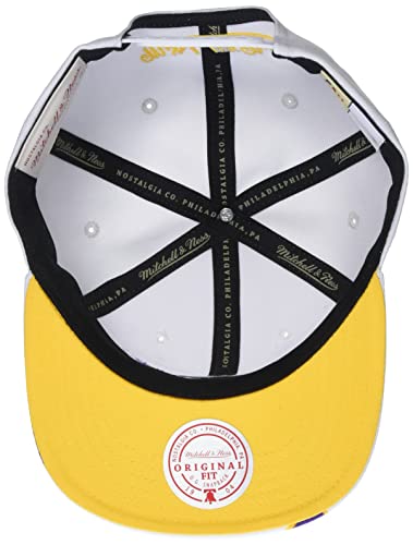 Mitchell & Ness Gorra Snapnack Blanco Lakers miniatura 3