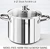 HOMICHEF 14-Piece Nickel Free Stainless Steel Cookware Set - Nickel Free Pots and Pans Set - Non-Toxic, Healthy Induction Cookware #2