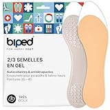 les biped repose-pieds 2/3 sont des semelles légères qui apparaissent à peine dans la chaussure - sûr, car pas de glissement, que ce soit pieds nus ou avec des bas