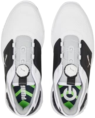 PUMA GOLF Men's Ignite Elevate DISC Golf Shoe, Puma White-Puma Silver-High Rise, 10.5 | Image 3