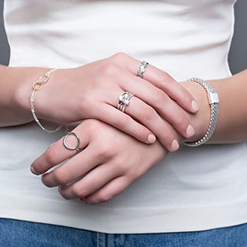 Silpada 'The Little Things' Cubic Zirconia Ring In Sterling Silver, Size 8, Size 8 #TOP4