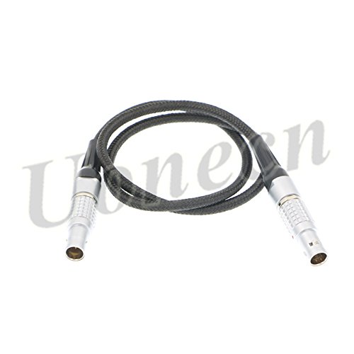 Uonecn Power Cable for Teradek Bond for ARRI Alexa Camera 2 pin Male to Male Flexible Soft Cord 60cm