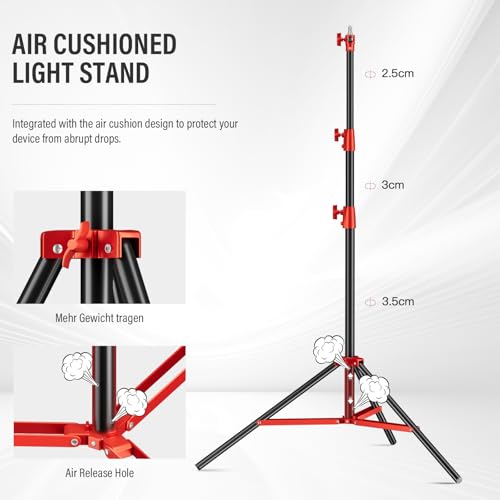 Image of Heavy Duty Light Stand 9.1ft /280cm All Metal Tripod Stand Max Loading:10KG