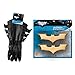 Rubie's Batman The Dark Knight Child Gauntlets and Batman Batarangs Black