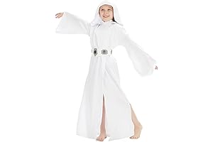 Princess Leia Iconic Belt and White Hooded Robe Costume