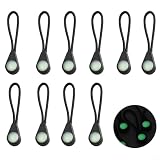 10PCS Luminous Zip Pullers Glow Dark per tpu 10PCS Luminous Zip