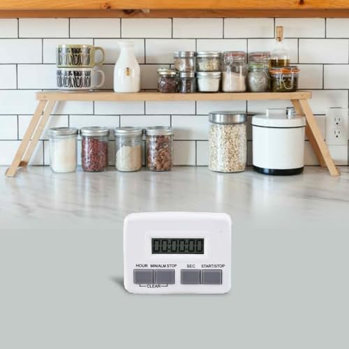 Image of LABART White Digital Timer (‎DT 109) with Extra Loud Sound for Laboratories, Kitchen