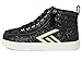 BILLY Footwear Unisex CS High Top (Little Kid/Big Kid), Wicked Black Glitz, 7 Medium