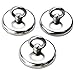 3 Pack of Super Strong Neodymium Fishing Magnets, 180 LBS(82 KG) Pulling Force Rare Earth Magnet with Countersunk Hole Eyebolt Diameter 1.89 INCH(48 mm) for Retrieving in River and Magnetic Fishing