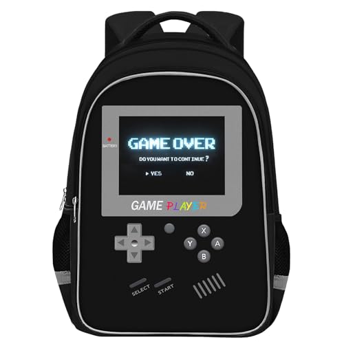 TILYTADLY School Backpack for Boys - Gamer Boys Backpack for Kids Children Teens Elementary Middle School - Students Bag for Ages 6-18,17″ Video Game Bookbag Travel Back Pack by TILYTADLY - Used condition - US$20.05