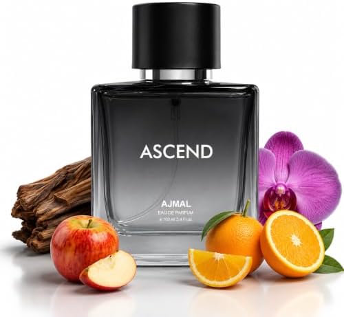 Ajmal Ascend Perfume for Men & Women | 100ml Unisex Eau De Parfum | Perfume for Men & Women with Oriental & Woody Notes | Musky-Aromatic & Floral Fragrance | Versatile Office/Work Unisex Cologne