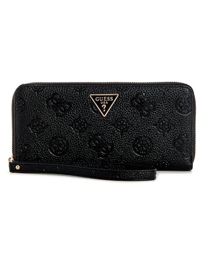 GUESS portafoglio Cresidia II SLG Large Zip Around Wallet Black