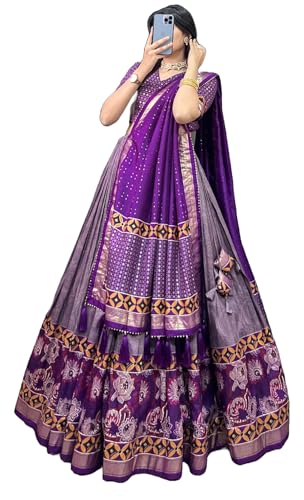 Indian ready to wear Flared Lehenga Choli Set with stitched blous...