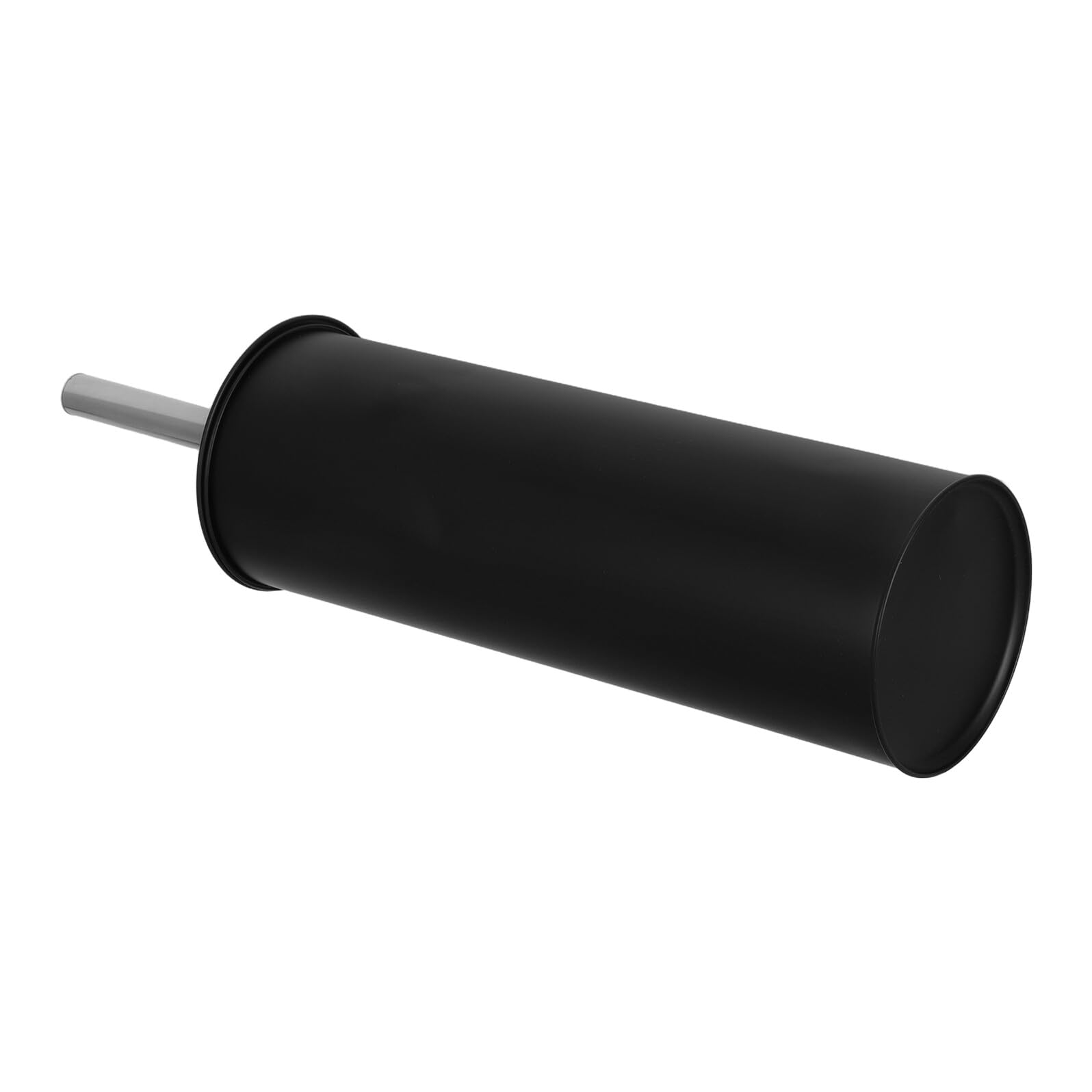 Brosse WC autoportante noire mat avec socle stable pour toilette