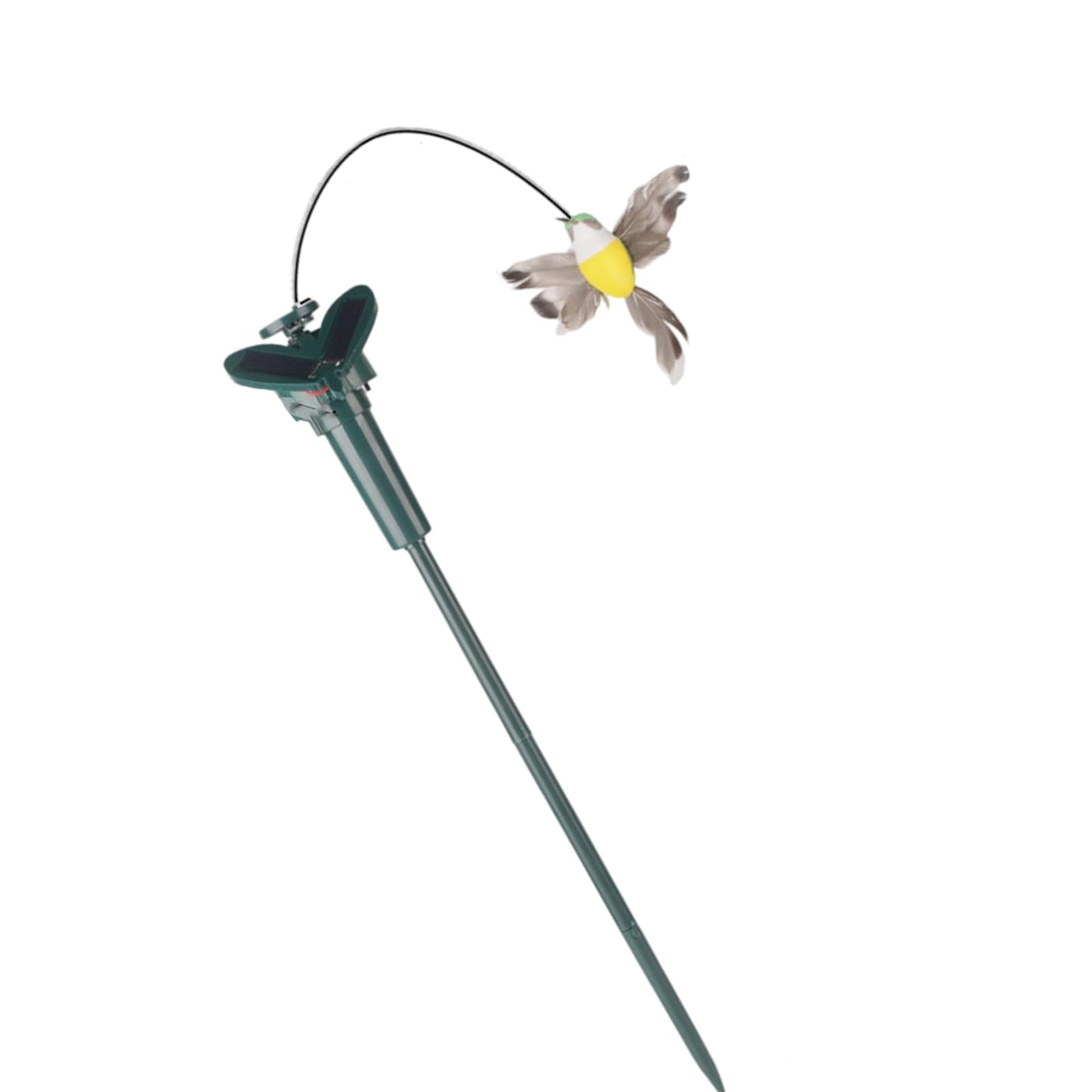 FROMCEO Solar Operated Rotating Butterfly/Bird Decoration for Garden ABS Lightweight and Weather Resistant Solar Rotating Bird Butterfly