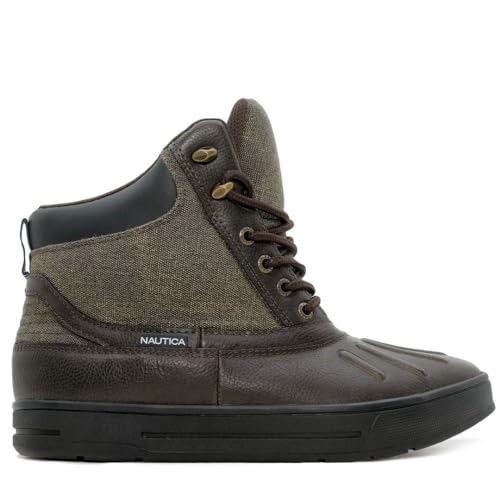 Nautica Mens Weather-Resistant Snow, Insulated Duck Boot - Lace-Up Ankle Boots New Bedford(Wide/Medium Width)2