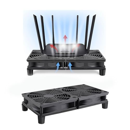 Ventilateur d'ordinateur USB double 12 cm pour refroidir les box internet et PC - 3