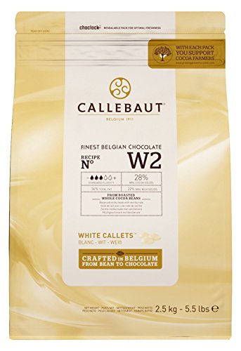 Callebaut White Chocolate 'W2' Callets - 1x2.5kg