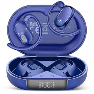 STECEi AI Cuffie Traduzione Simultanea, 4-in-1 Auricolari Traduttori Istantanei con 164 Lingue e 7 Modalità, Bluetooth 5.4 Open Ear con ENC, Codice Autorizz Permanente, IPX7 per Viaggi, Blu Zaffiro