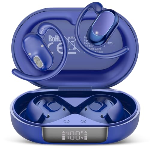 Image of AI Translation Earbuds Real Time, Real Time Translator Headphones with 164 Languages & 7 Modes, Bluetooth 5.4 Translator Earbuds 36H Playback, Translate Ear Buds Device for Travel, Business Blue