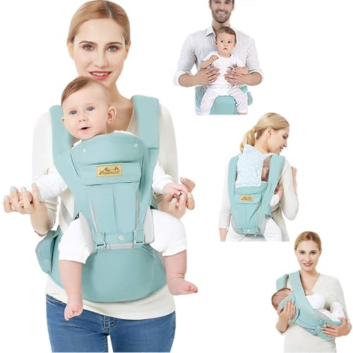 Viedouce Babytrage Ergonomische mit Hüftsitz/Reine Baumwolle Leicht und...