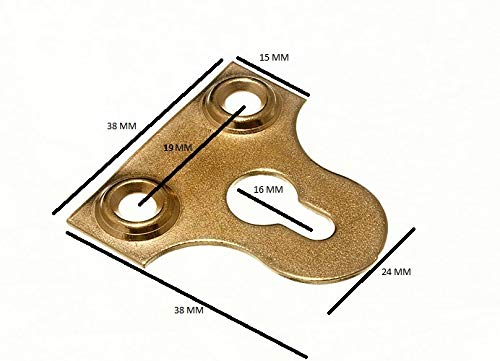 240 x piastre da appendere in vetro/specchi/quadri, 38 mm EB