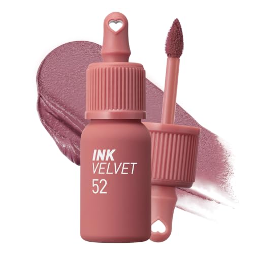 Image of Peripera Ink The Velvet Lip Tint | Highly Pigmented, Longwear & Weightless Lip Tint | Smudge-Proof, Buildable Color for Lips & Cheeks | K-Beauty Makeup, Safe for Sensitive Lips (052 MAUVE CREMA)