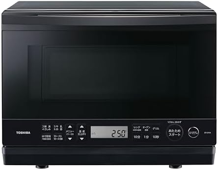 （11:30時点） TOSHIBA(東芝) スチームオーブンレンジ 石窯ドーム ER-D70A(K) ブラック 250℃ 1段調理 フラットテーブル 電子レンジ 赤外線センサー ノンフライ調理 簡単お手入れ 小型 新生活 一人暮らし 二人暮らし ファミリー