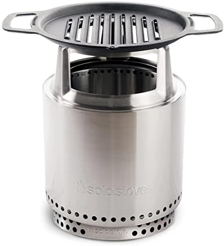 Solo Stove Feuerschale Ranger Kochset mit Gusseisen Grill 2.0 | Inkl.  Ranger Feuerstelle mit Standfuß, Gusseisenplatte mit Edelstahl-Aufsatz,  Erhöhung von 16,5 cm, Maße (HxØ): 56 x 37,5 cm, 14,1 kg : Amazon.de: Garten