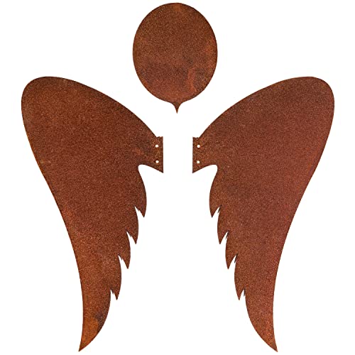 Deko Kind - Rostiges Engel 3er Set - Wetterbeständig - Edelrost -...