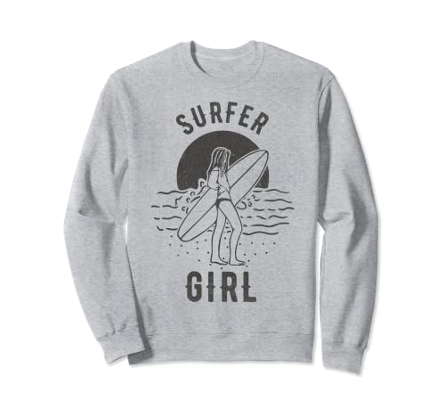 Surf Outfit Mujer Surfing Graphic Surfer Girl Sudadera