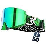 【Vision Haute Définition】 Les masquede ski KAPVOE sont dotées de la technologie de revêtement haute définition X-VYSN, qui améliore la couleur, le contraste et la luminosité, offrant une vision claire et précise sur les pistes enneigées dans diverses conditions d’éclairage. Le revêtement oléophobe maintient la planéité optique des verres et garde la vue nette, sans traces ni taches, garantissant une expérience visuelle nette et non déformée lors du ski, snowboard ou autres sports de neige.