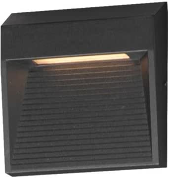 ET2 Lighting E41552-BK Steppes - 10W 1 LED Outdoor Wall Mount-4.75 Inches Tall and 4.75 Inches Wide, Finish Color: Black