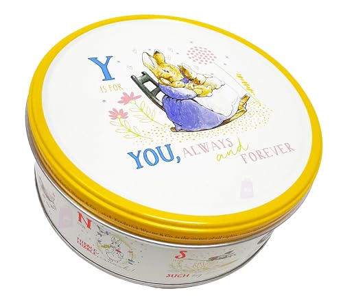 Danish Butter Cookies in Designer Tins 150g by Jacobsens of Denmark - Small Tin 139mm diameter x 55mm height - (You, Always and Forever)