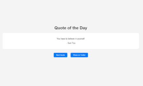 Quote of the Day Generator