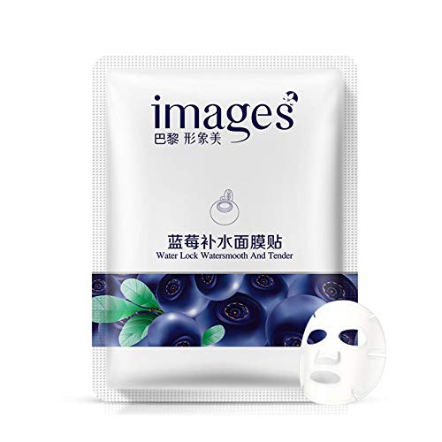 Buy IMAGES blueberries Hydrating moisturzing face mask paste containment relieve skin