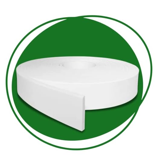 Rodapé de EVA Autocolante RP43 7cm Branco 10 metros