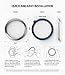 Ringke Bezel Styling for Galaxy Watch 46mm / Galaxy Gear S3 Frontier & Classic Bezel Ring Adhesive Cover Anti Scratch Stainless Steel Protection [Stainless] for Galaxy Watch Accessory GW-46-12