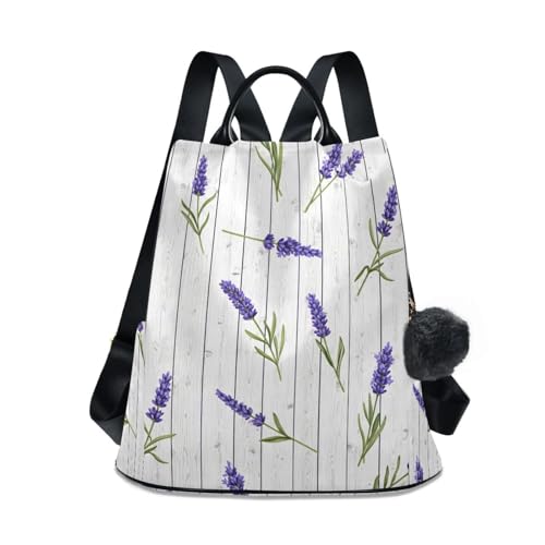 Sac à dos lavande et bois blanc pour voyager l'esprit léger lors de vos escapades